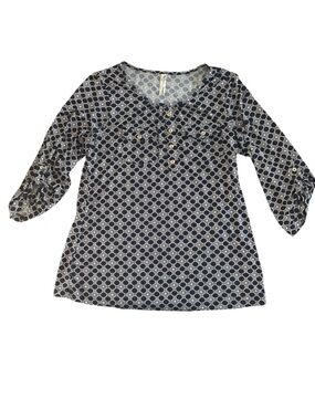 PerSeption Concept Navy and White Geometric Tunic